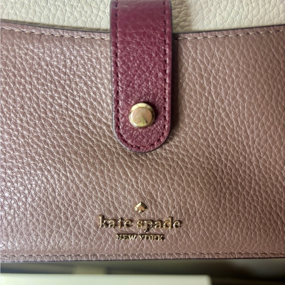 Kate Spade Jackson Multicolor Crossbody Bag Wallet on Chain Taupe Cream Handbag - Picture 6 of 13